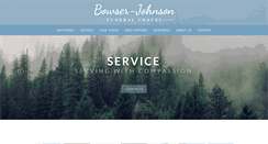 Desktop Screenshot of bowserjohnsonfuneralchapel.com